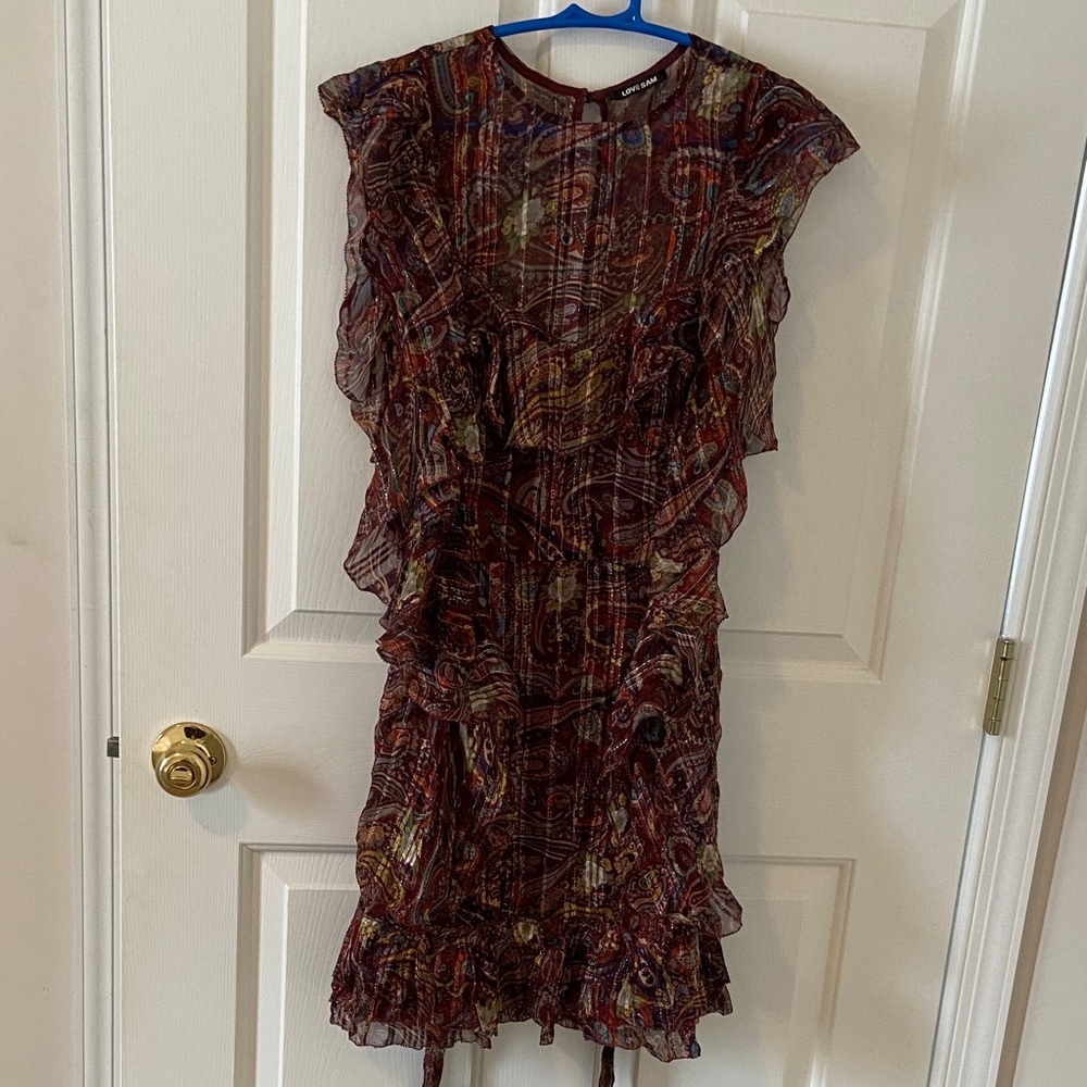 Love Sam Vibrant Paisley Midi Dress
